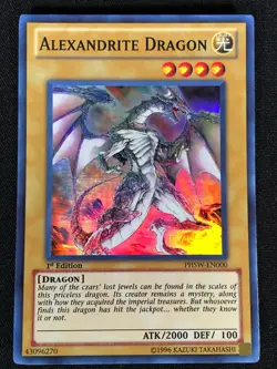 Yugioh Alexanderite Dragon PHSW-EN000 1st Super (NM) - Image 1