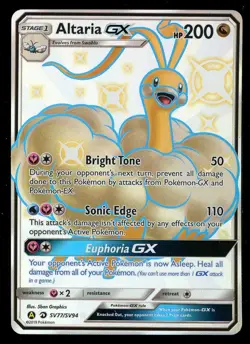 Pokemon Altaria GX SV77/SV94 Sun & Moon Hidden Fates Shiny Vault Near Mint - Image 1