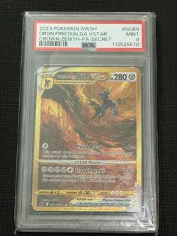 PSA 9 2023 Pokemon Crown Zenith Origin Forme Dialga VSTAR SECRET GG68/GG70 - Image 1