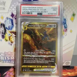 Origin Forme Dialga VSTAR GG68/GG70 Crown Zenith Pokemon Full Art Secret PSA 9 - Image 1