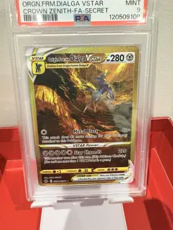Origin Forme Dialga VSTAR GG68/GG70 Crown Zenith Pokemon Full Art Secret PSA 9 - Image 2
