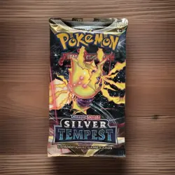 Pokemon TCG Sword & Shield Silver Tempest Booster Pack 10 Cards English - Image 1
