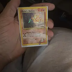 Pokemon TCG Blaine's Moltres Gym Heroes Holo Card 1/132 - Image 2