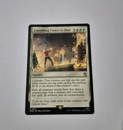 Everything Comes to Dust Doctor Who Regular Card LP MTG Magic The Gathering - Image 1