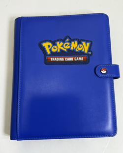 Pokemon Trading Card Game Ultra Pro 4-Pocket Premium Snap Binder Blue - Image 1