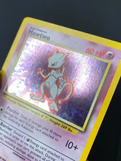 Mewtwo 010/102 - Pokemon TCG Base Set Unlimited Holo Card - MP / HEAVILY PLAYED - Image 3