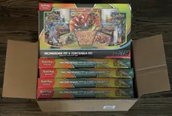 Pokemon TCG Incineroar ex & Torterra ex Special Collection Lot of 5 Sealed Boxes - Image 1