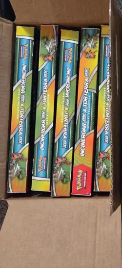 Pokemon TCG Incineroar ex and Torterra ex Special Collection Box - Lot of 5 - Image 1