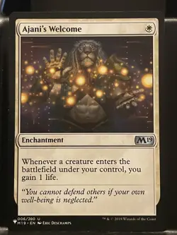 Ajani's Welcome NM MTG The List Mystery Booster - Image 1