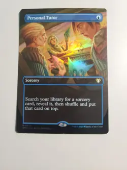 MTG Personal Tutor Commander Masters 0633 Foil Borderless Rare - Image 1