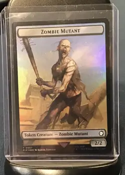 🔥🔥🔥MTG: Fallout | Zombie Mutant 0007 Treasure 0019 | Token - Foil 🔥🔥🔥 - Image 1