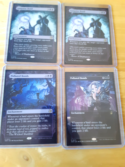 2 sanguine bond 2 polluted bonds all n/m never played see picture - Image 1