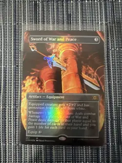 Sword of War and Peace (Borderless) Double Masters - FOIL - PACK FRESH - MTG - Image 1