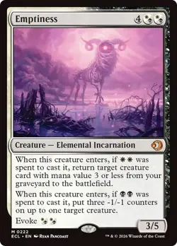 EMPTINESS x1 mtg NM-M Lorwyn Eclipsed 1 Mythic - Image 1