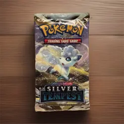 Pokemon TCG Sword & Shield Silver Tempest Booster Pack Vulpix 10 Cards English - Image 1