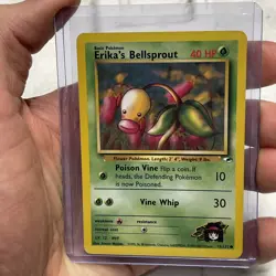 Erika's Bellsprout 75/132 Unlimited Gym Heroes 2000 Pokemon TCG NM Common Vtg - Image 1