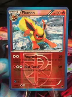Flareon 12/116 Reverse Holo (Team Plasma) Plasma Freeze 2013 Rare HP Pokemon - Image 1