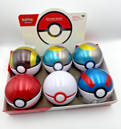 Pokemon TCG Collector Poke Ball Tin Lot - 6 EMPTY Poke Balls - Image 1