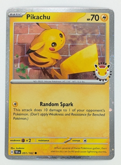 PIKACHU 051/162 - 2026 POKEMON DAY STAMPED PROMO - COSMOS HOLO - NM/M - Image 1