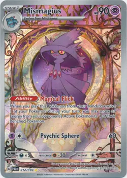 Mismagius - 212/193 - Illustration Rare DMG, English Pokemon Paldea Evolved - Image 1