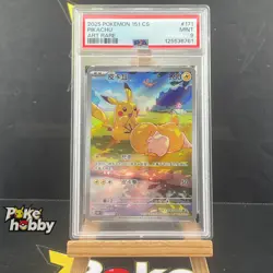 PSA 9 2025 Pokemon TCG Chinese Exclusive Pikachu Psyduck AR 171/151 151C - Image 1