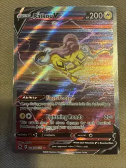 Pokemon TCG - Raikou V GG41/GG70 - Galarian Gallery - Crown Zenith - NM/M - Image 1
