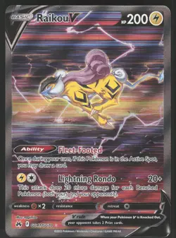 Raikou V GG41/GG70 Pokemon TCG Crown Zenith: Galarian Gallery NM - Image 1