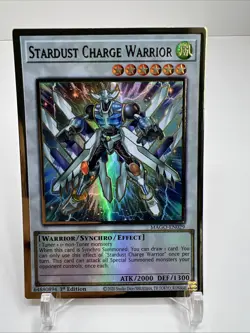 Stardust Charge Warrior MAGO-EN029 Gold Rare 1st Edition Yugioh! TCG - B - Image 1