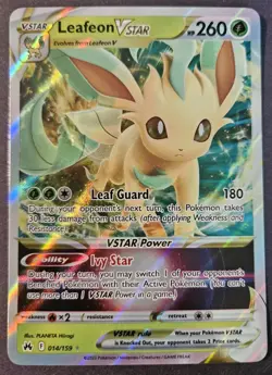 Pokemon TCG - Leafeon VSTAR - Crown Zenith 014/159 Holo Near Mint Fast Shipping - Image 1