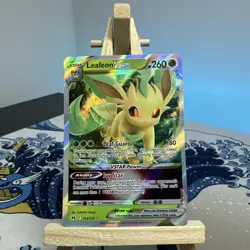 Pokemon TCG Leafeon VSTAR Holo Card Crown Zenith Edition 014/159 - Image 1