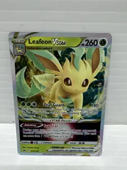 Pokemon TCG Leafeon VSTAR Crown Zenith Holo Ultra Rare Card 014/159 - Image 1