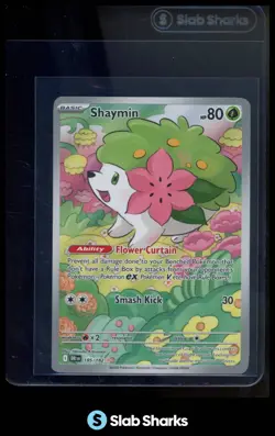 2025 POKEMON SV DESTINED RIVALS DRI EN #185/182 SHAYMIN ILLUSTRATION RARE - Image 1