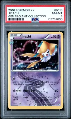 2016 POKEMON XY GENERATIONS RADIANT COLLECTION #RC13 JIRACHI PSA 8 - Image 1