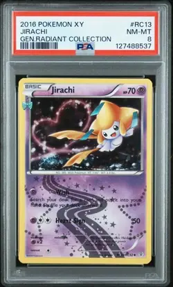 2016 Pokemon XY Gen. Radiant Collection Jirachi #RC13 PSA 8 - Image 1