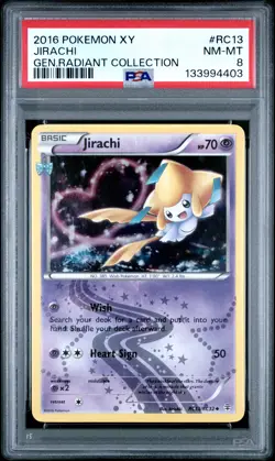 PSA 8 Jirachi Reverse Holo RC13 2016 Pokemon Generations Radiant Collection 4403 - Image 1