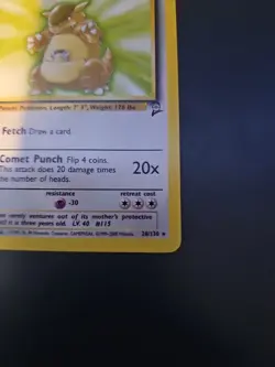 KANGASKHAN 26/130 - NONHOLO Rare - VINTAGE WOTC Pokemon Card - BASE SET 2 - NM - Image 2