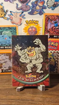 Machamp #68 Holo Foil 1999 Topps Pokemon TV Animation Edition MP *SP* - Image 1