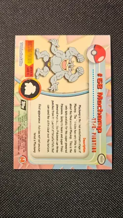 Machamp #68 Holo Foil 1999 Topps Pokemon TV Animation Edition MP *SP* - Image 3