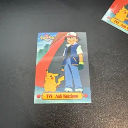 1999 Topps Pokemon TV Animation Edition Series 1 #TV1 Ash Ketchum - Image 1