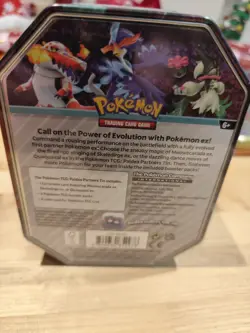 Pokemon TCG Paldea Partners Quaqaval Ex Tin New and Sealed - Image 2