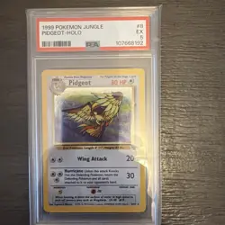 1999 PIDGEOT HOLO RARE JUNGLE POKEMON TCG PSA 5 EX EXCELLENT #8/64 - Image 1
