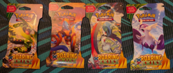 Pokemon XY Roaring Skies Booster Sleeved Blister Pack Art Set (4 Packs) Sealed - Image 1