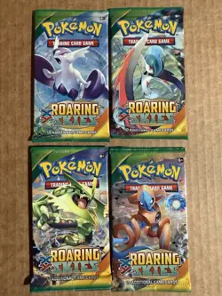 4x XY Roaring Skies Art Set Sealed Pokemon Card Booster Pack - Image 1