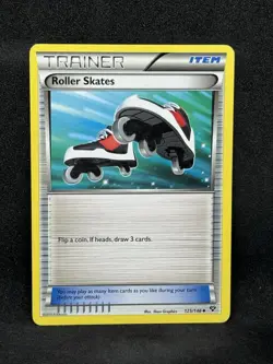 Uncommon Roller Skates Pokemon Trainer Card, XY Set 125/146 HP - Image 1
