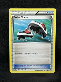 Uncommon Roller Skates Pokemon Trainer Card, XY Set 125/146 HP - Image 3