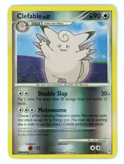 Pokemon Card - Clefable 22/130 - Diamond & Pearl - Reverse Holo - Image 1
