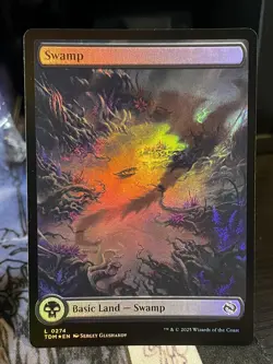 Swamp FULL ART FOIL #274 NM/M Tarkir Dragonstorm MTG Magic Card - Image 1