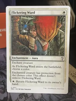 Flickering Ward White Border #11 Mystery Booster 2 MTG Magic Card - Image 1