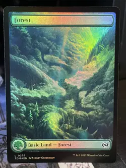 Forest FULL ART FOIL #276 NM/M Tarkir Dragonstorm MTG Magic Card - Image 1