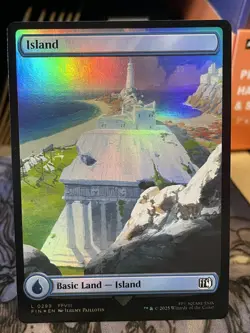 Island #299 FULL ART Final Fantasy Foil NM MTG Magic Card - Image 1